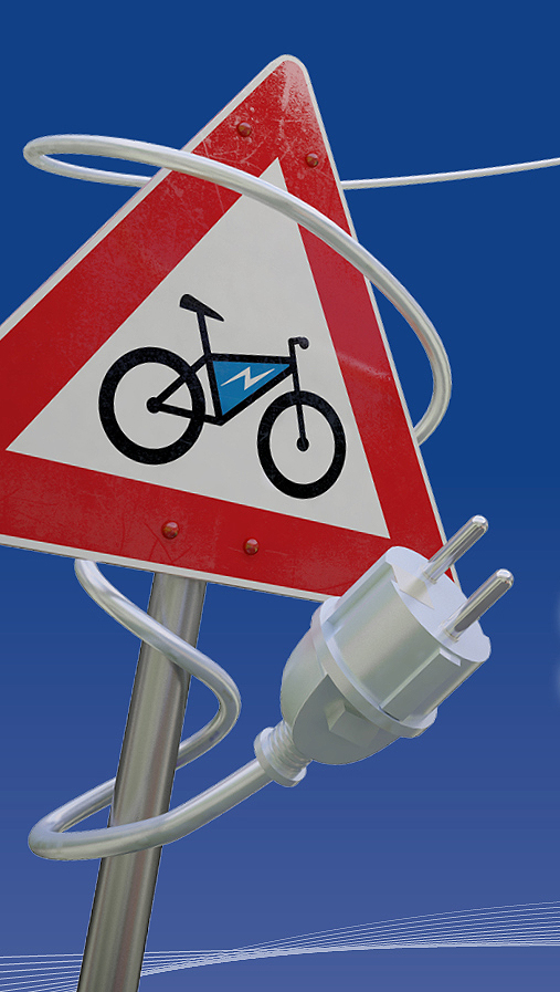 E-Bike sign 3D