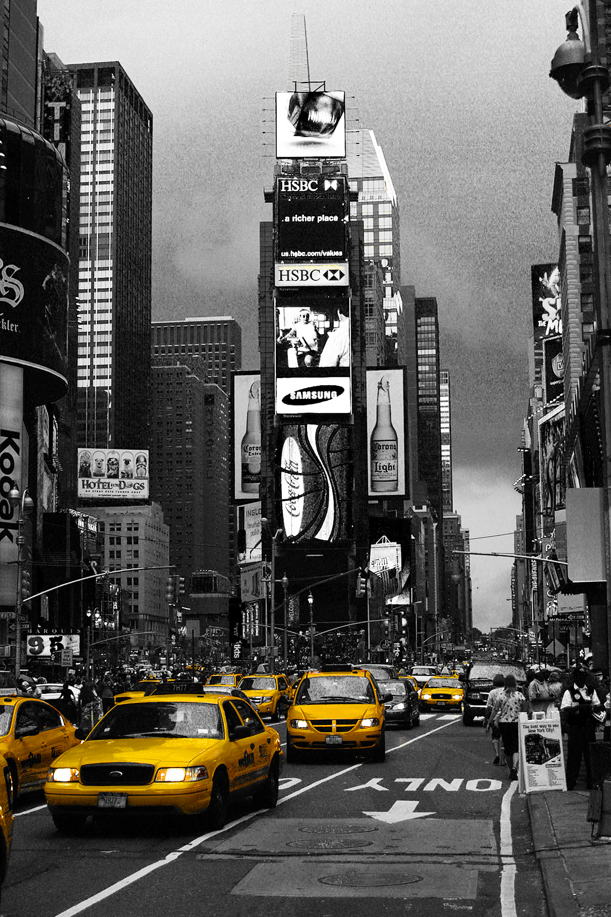Time Square New York Taxi