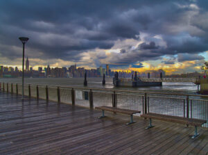 Hudson River vor dem Gewitter