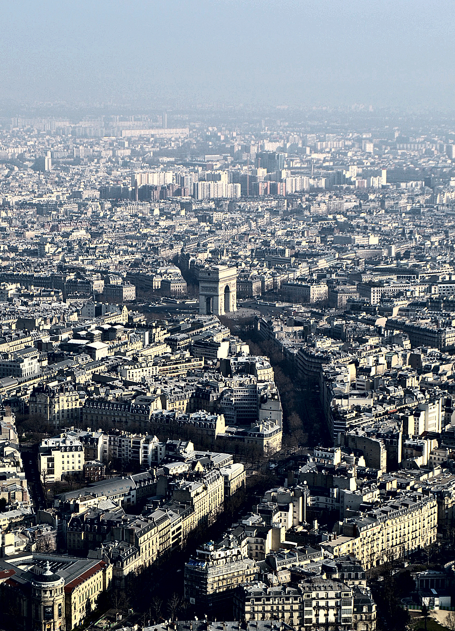 Paris von oben vom Eiffelturm