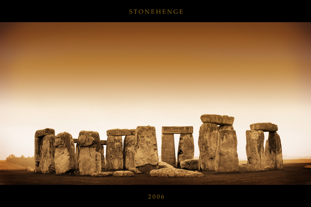 Stonehenge in sepia
