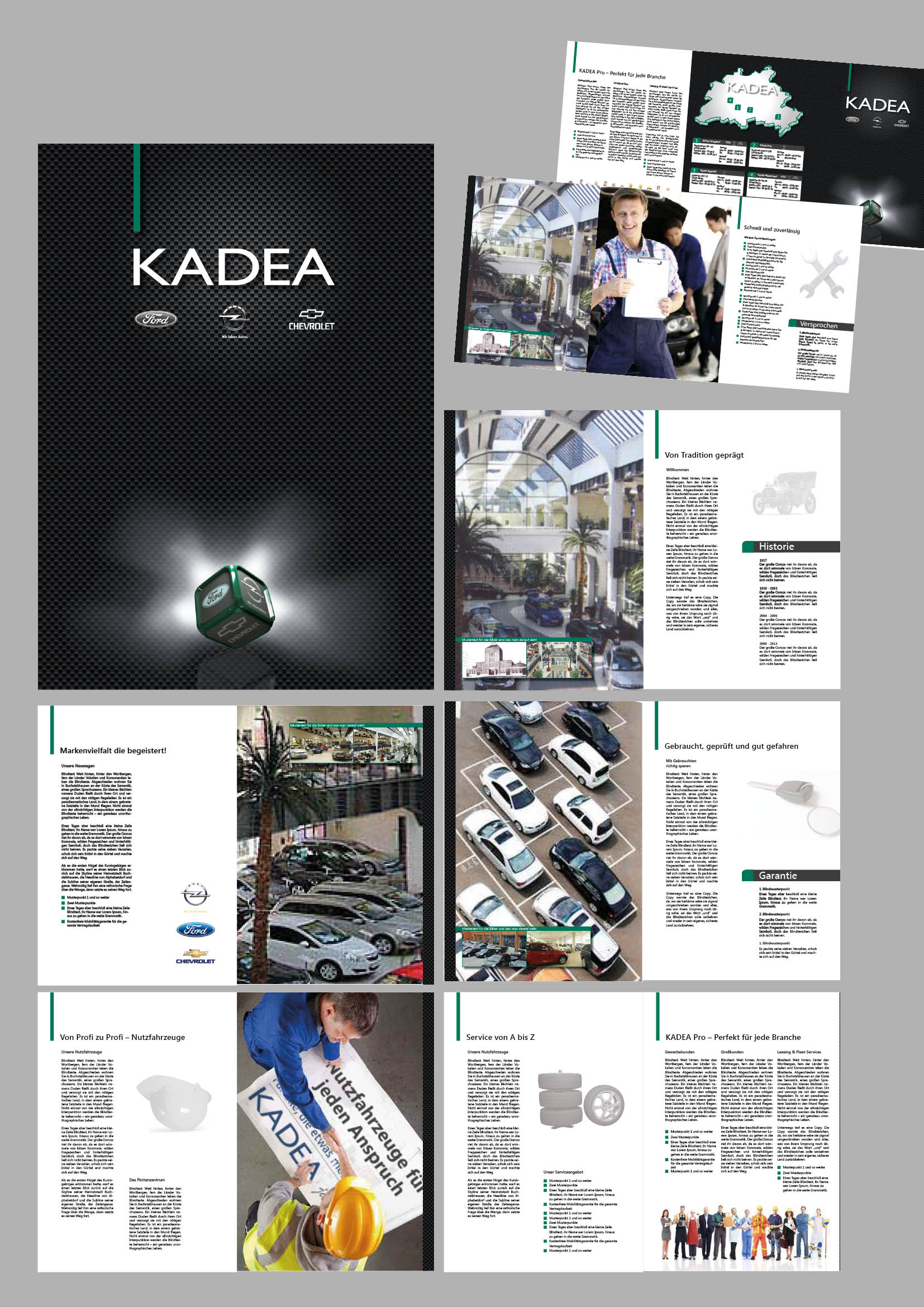 Printarbeiten Imagebroschüre KADEA Opel